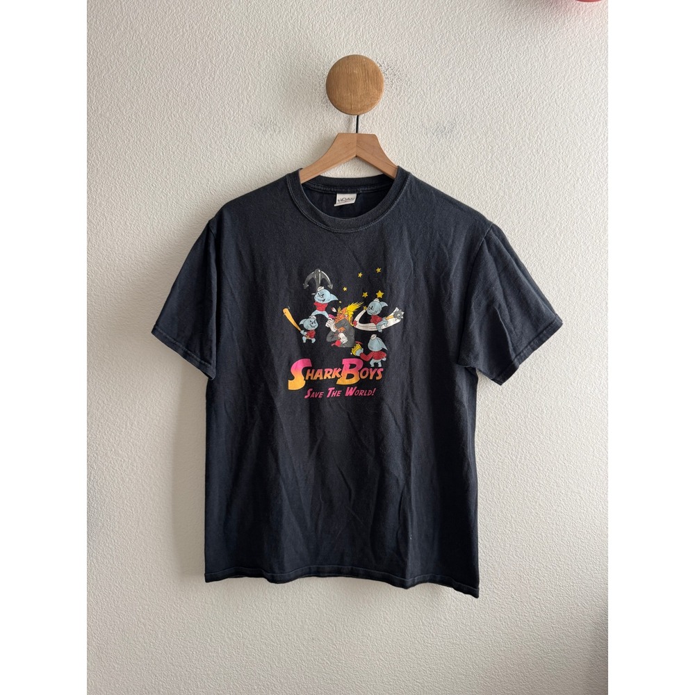 Noah NYC Shark Boys Save The World Graphic Tshirt Size Medium